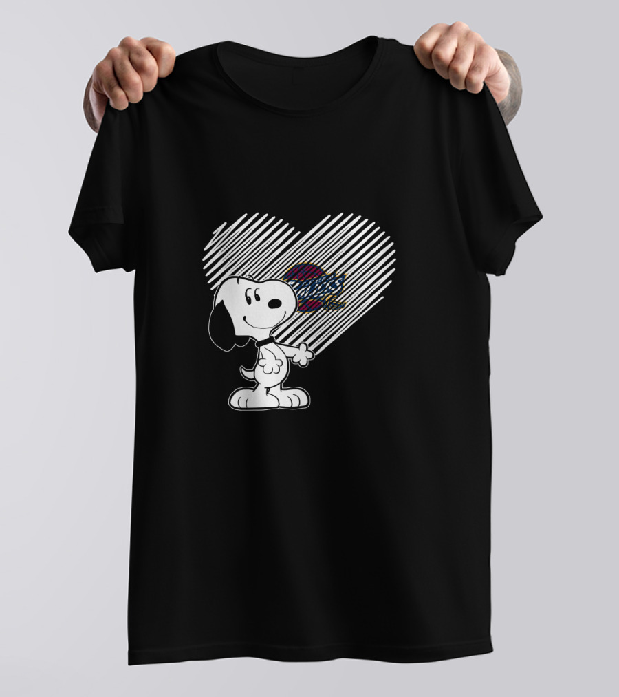 Snoopy Heart Cleveland Cavaliers Fan Love T-Shirt