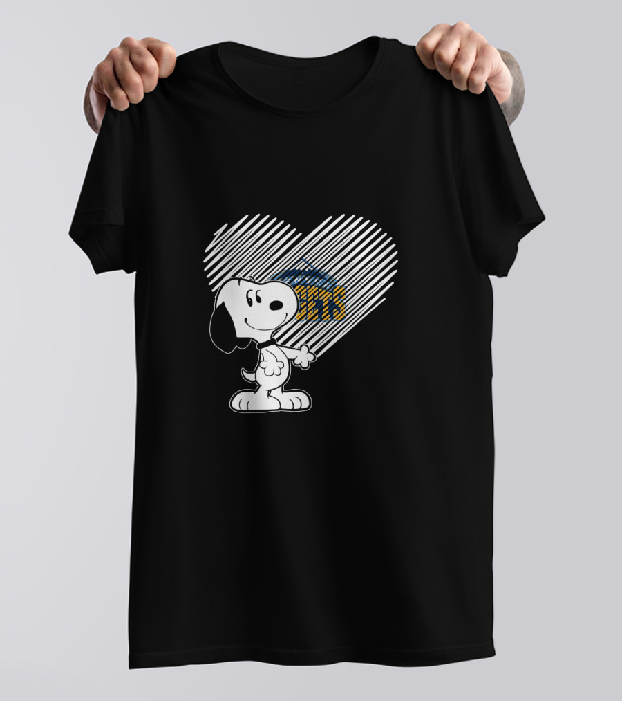 Snoopy Denver Nuggets Heart Fans T-Shirt
