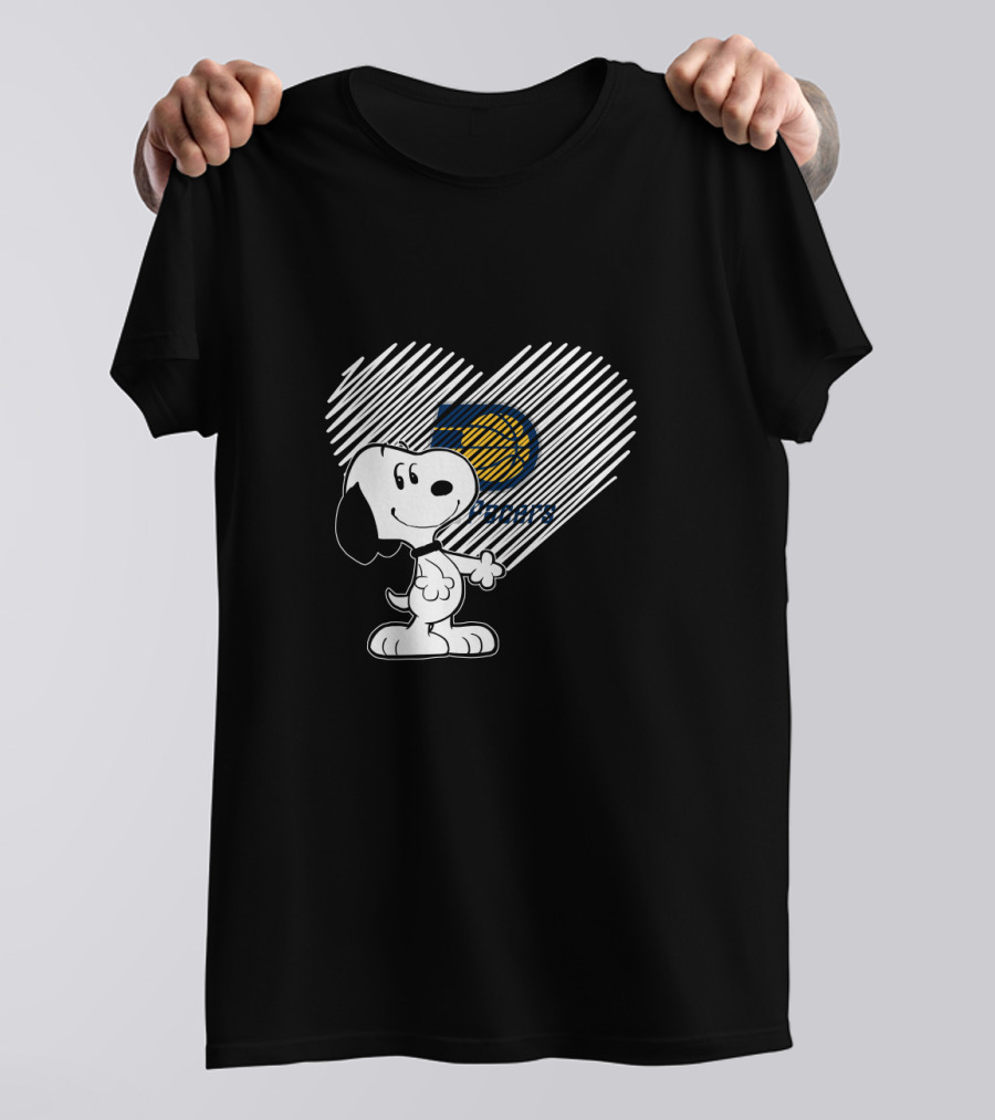 Snoopy Heart Indiana Pacers 50 Years Fans T-Shirt