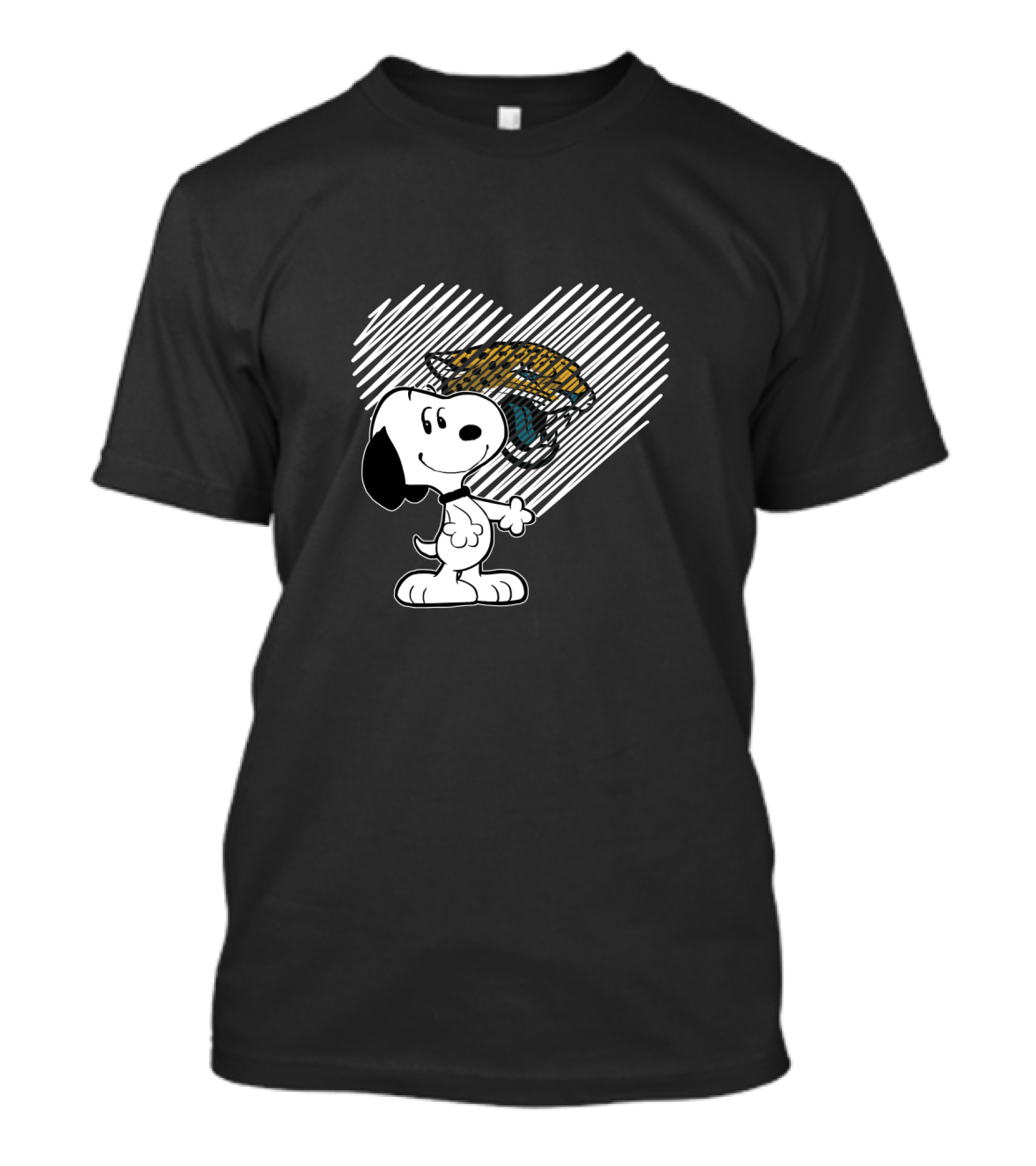 Snoopy Heart Jacksonville Jaguars Fan Love T-Shirt