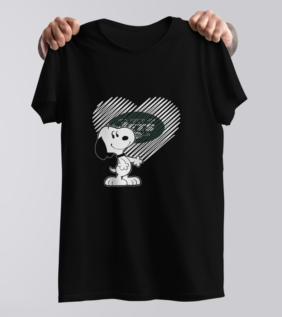 Snoopy Heart New York Jets Football Fans T-Shirt