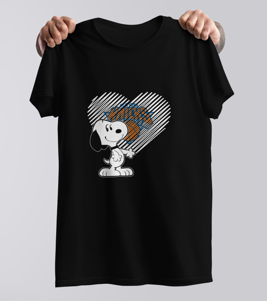 Snoopy Heart New York Knicks Fans T-Shirt