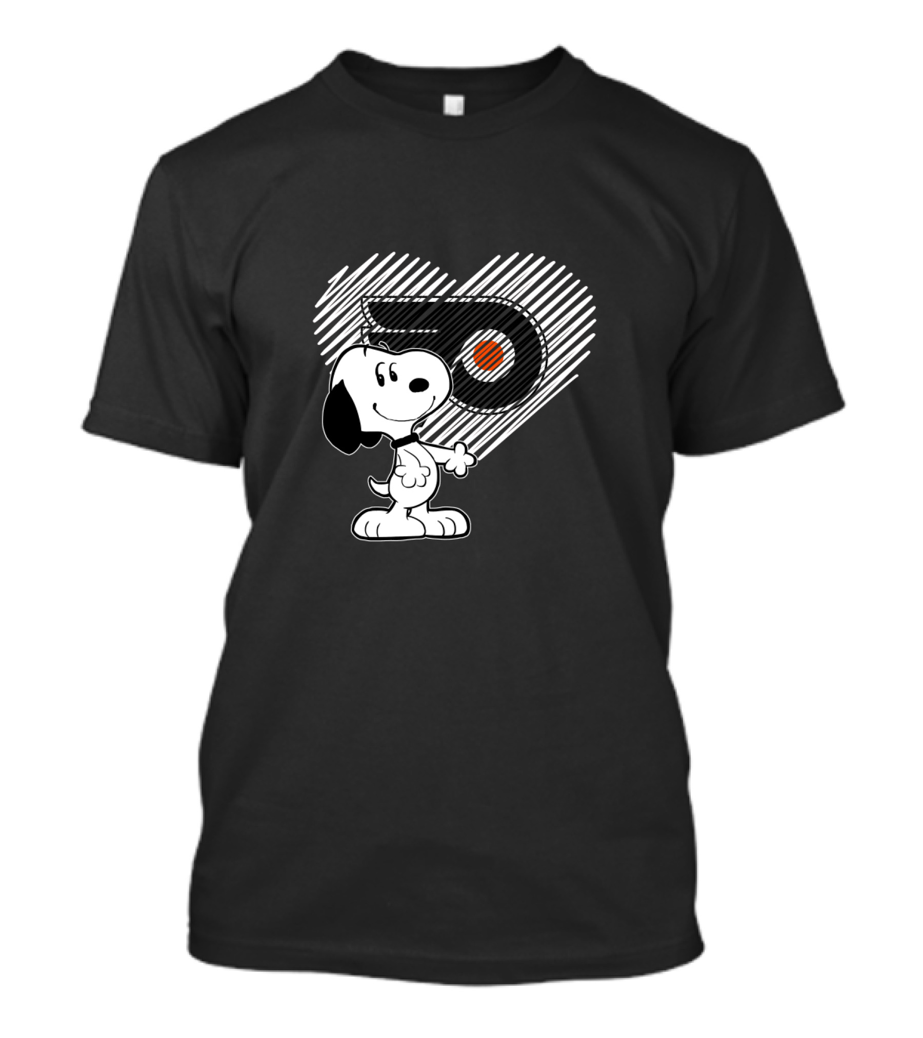 Snoopy Heart Philadelphia Flyers Love Peanuts Sports Collaboration T-Shirt