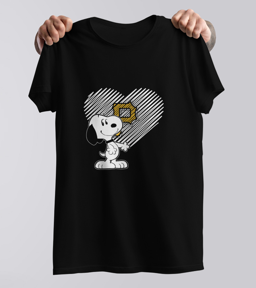 Snoopy Heart Pittsburgh Pirates T-Shirt