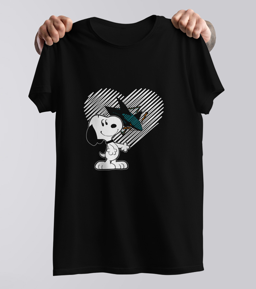 Snoopy Heart San Jose Sharks NHL Fan T-Shirt