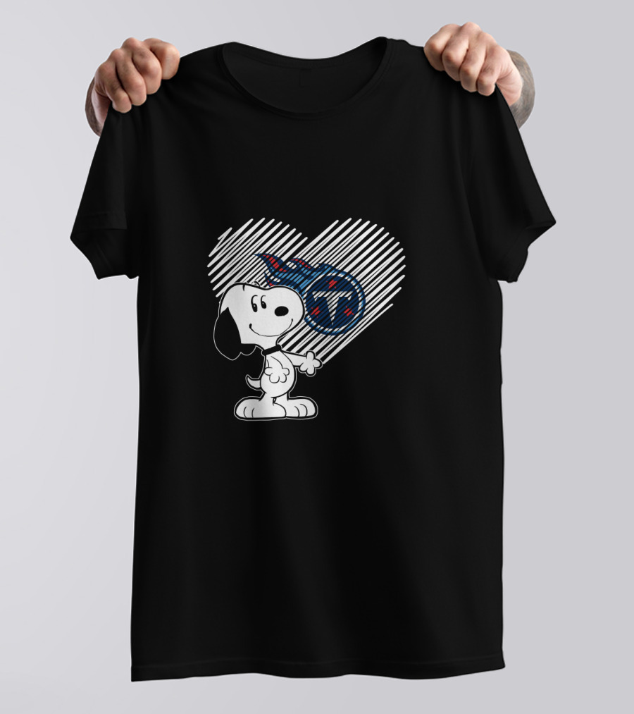 Snoopy Heart Tennessee Titans Fan Favorite T-Shirt