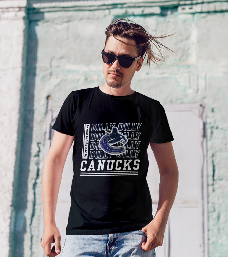 Vancouver Canucks Dilly Dilly Logo Fan Motto T-Shirt