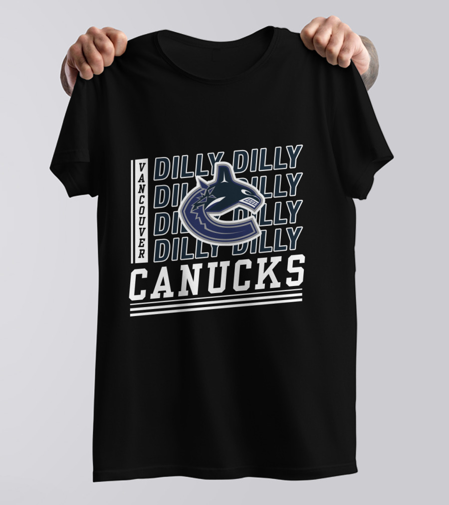 Vancouver Canucks Dilly Dilly Logo Fan Motto T-Shirt