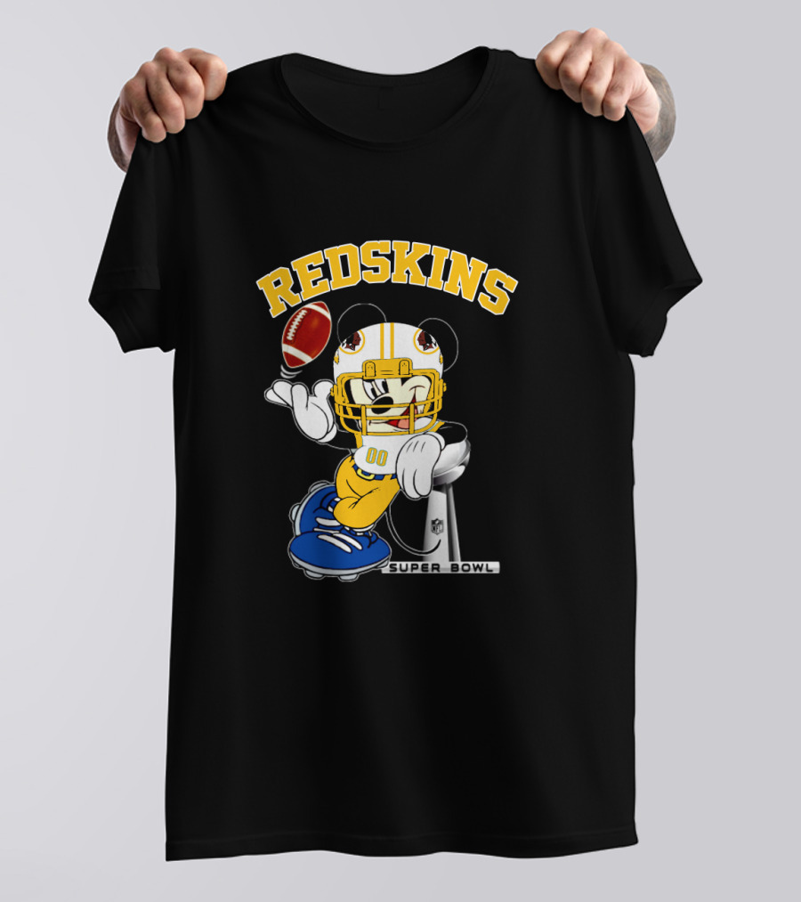 Redskins Mickey Football Nfl Super Bowl T-Shirt