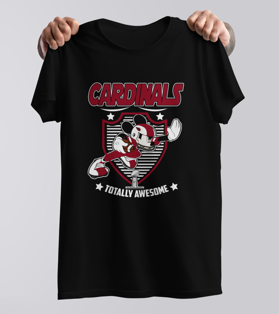 Cardinals Totally Awesome Mickey Football Stars T-Shirt