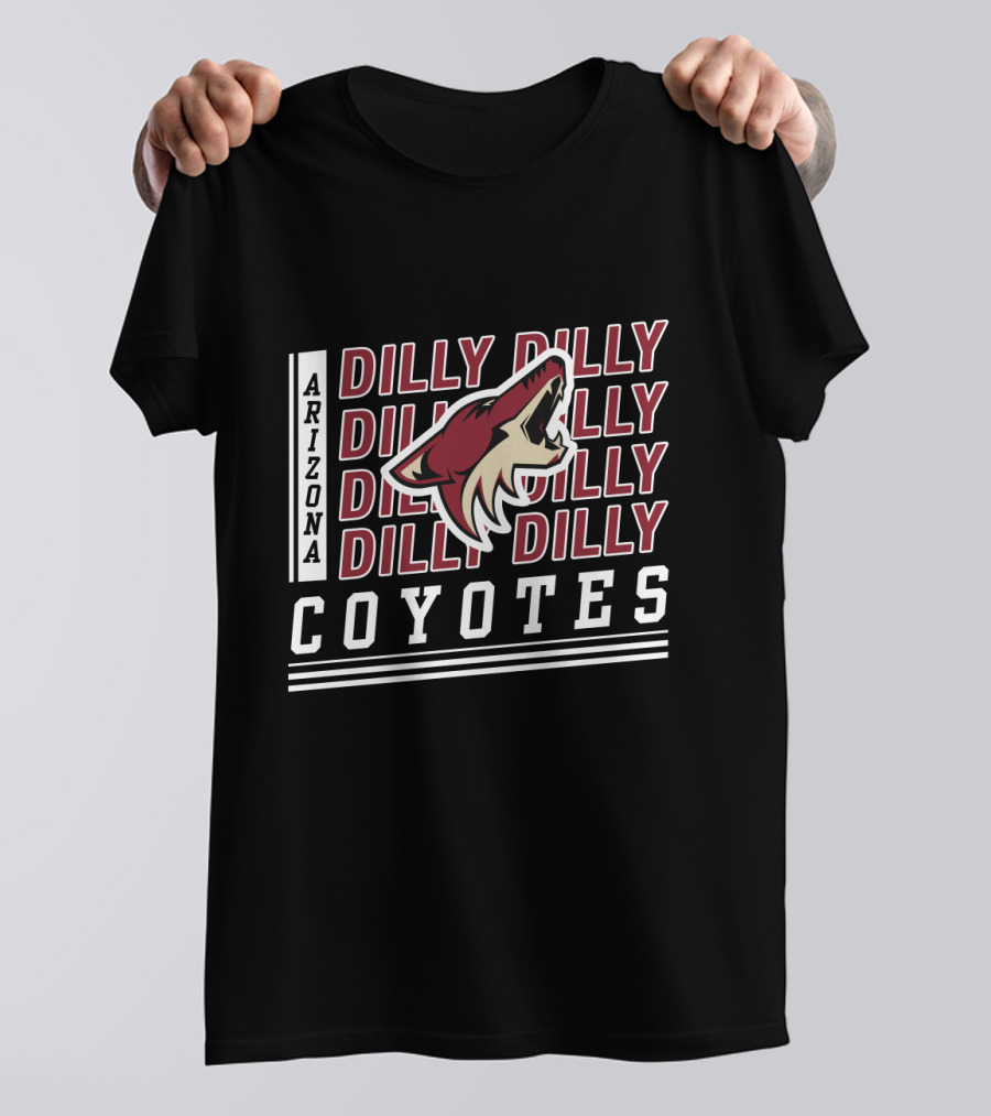 Arizona Coyotes Dilly Dilly Hockey Team Logo Fan Celebration T-Shirt