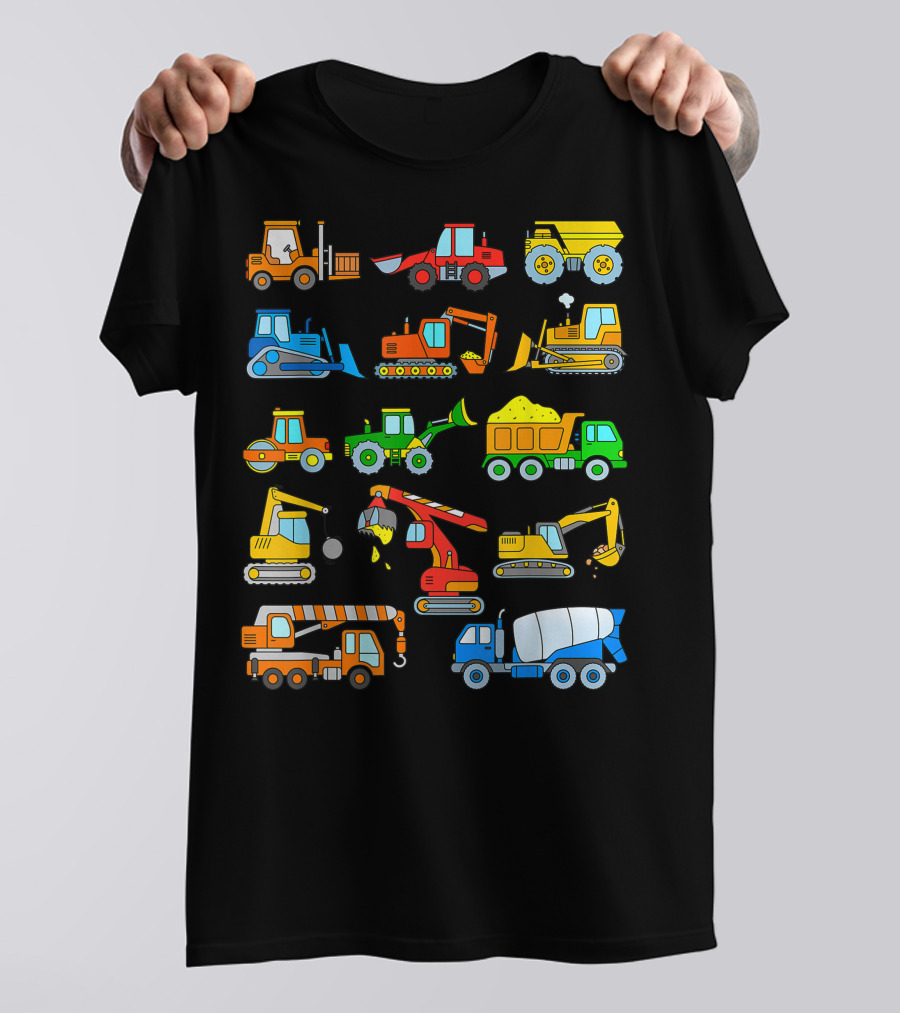 Construction Vehicles And Equipment Collection T-Shirt
