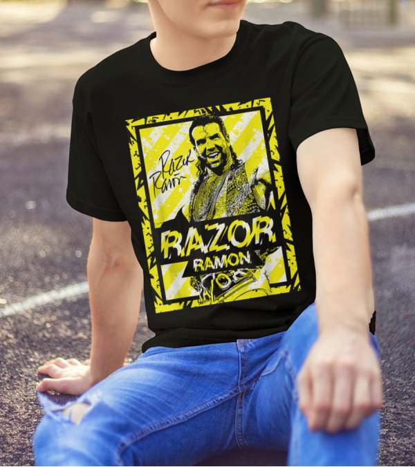 Razor Ramon Signature Yellow Stripes T-Shirt
