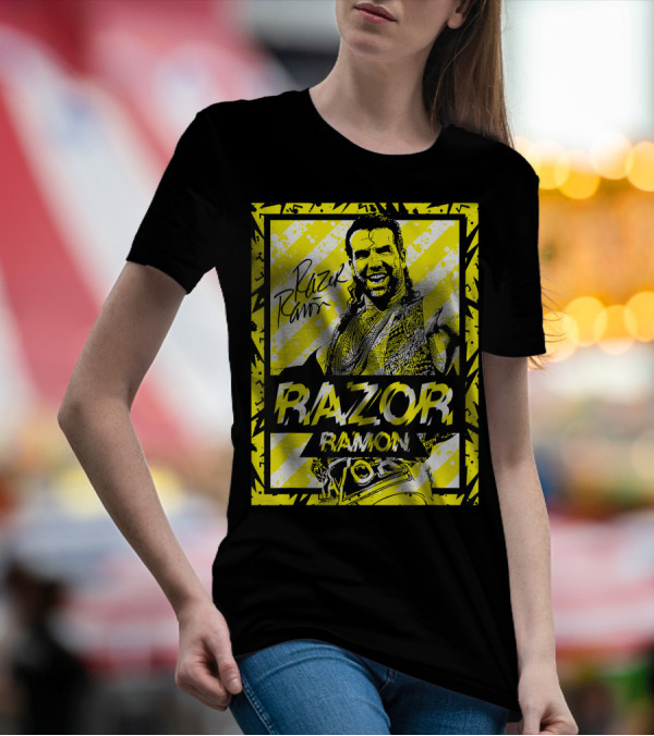 Razor Ramon Signature Yellow Stripes T-Shirt