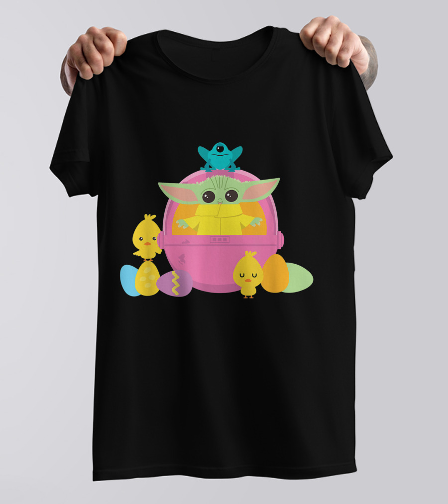 Baby Yoda Easter Chick And Egg Surprise T-Shirt