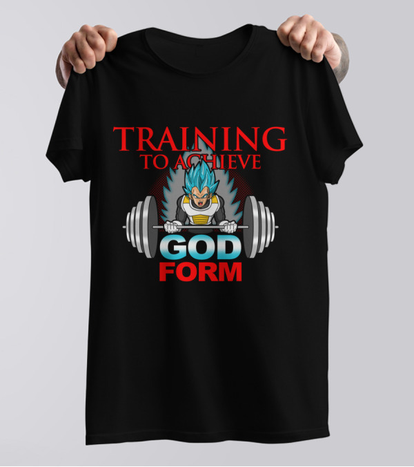 Training To Achieve God Form Weightlifting Warrior T-Shirt