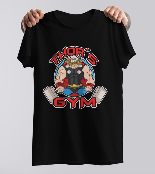 Thor's Gym Hammer Workout Viking Strength Training T-Shirt