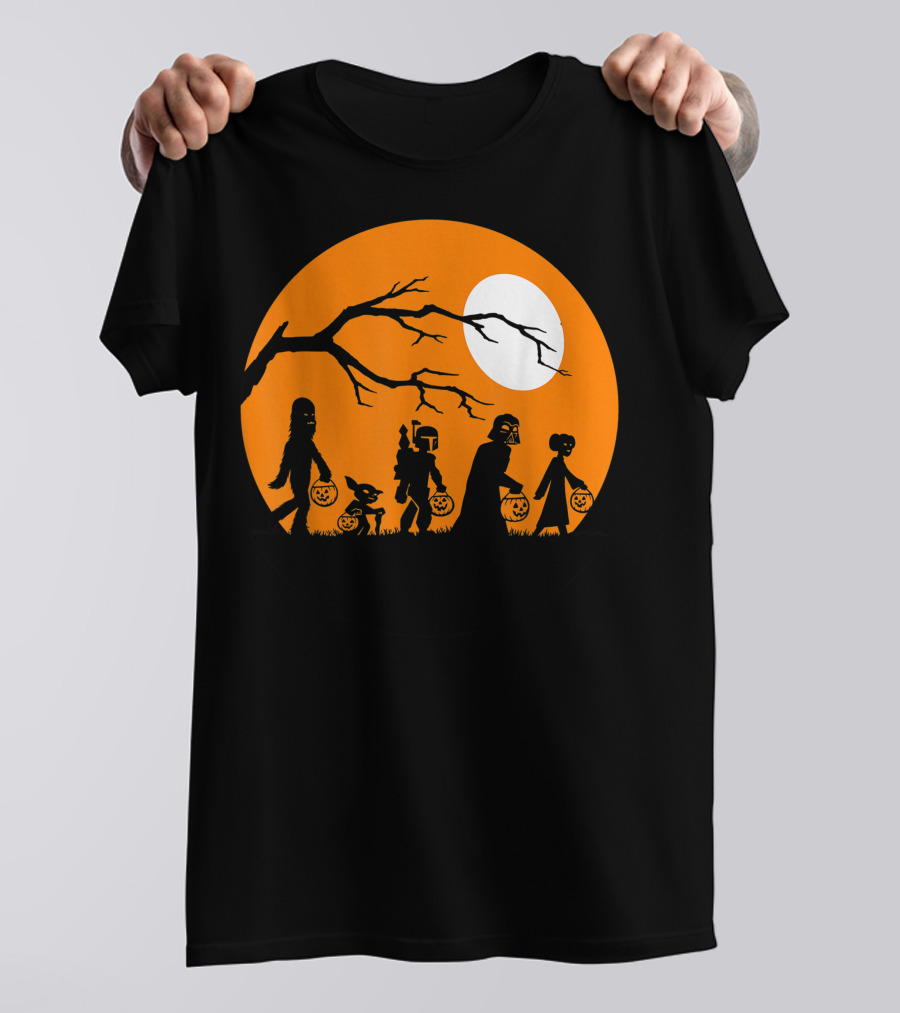 Trick Or Treat Halloween Characters Star Wars T-Shirt