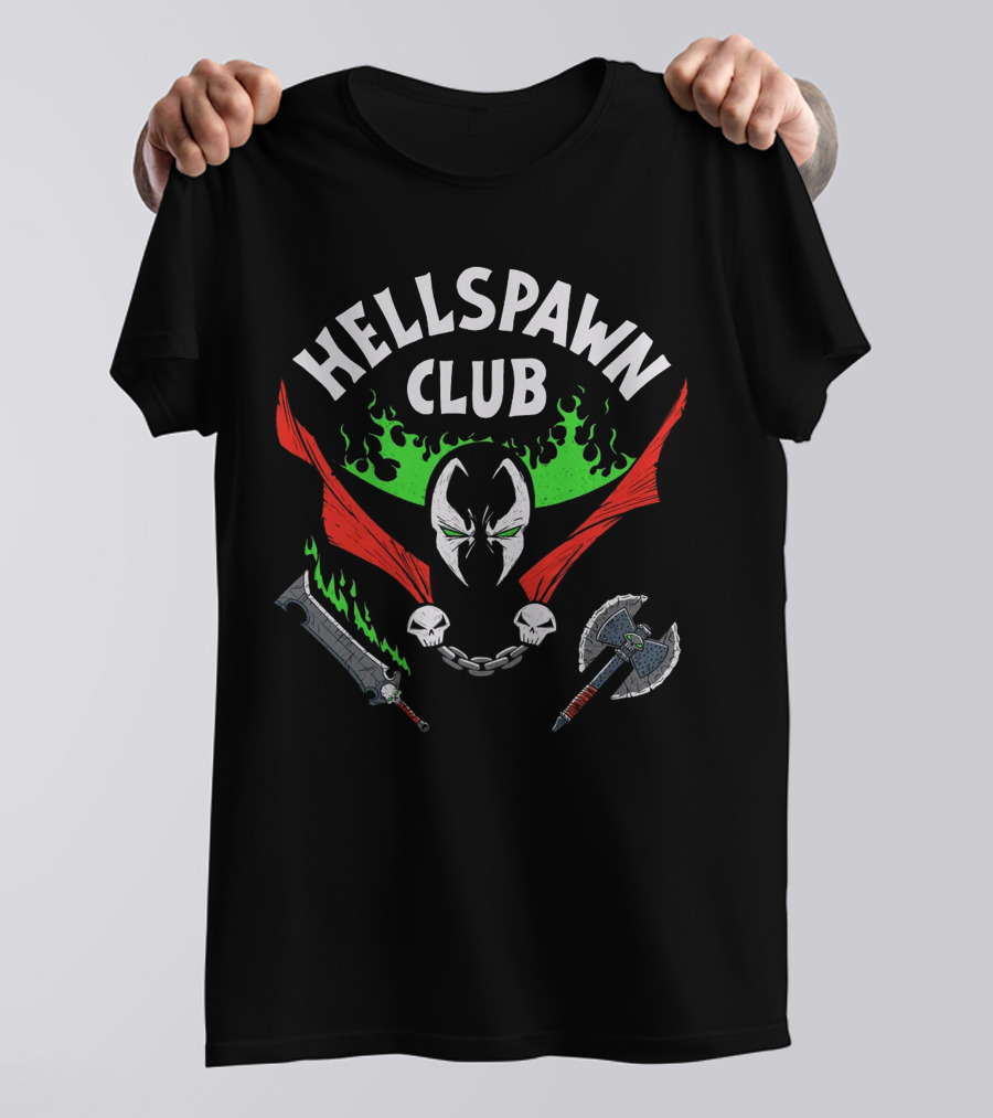 Hellspawn Club Spawn Comic Flame Weapons Iconic T-Shirt