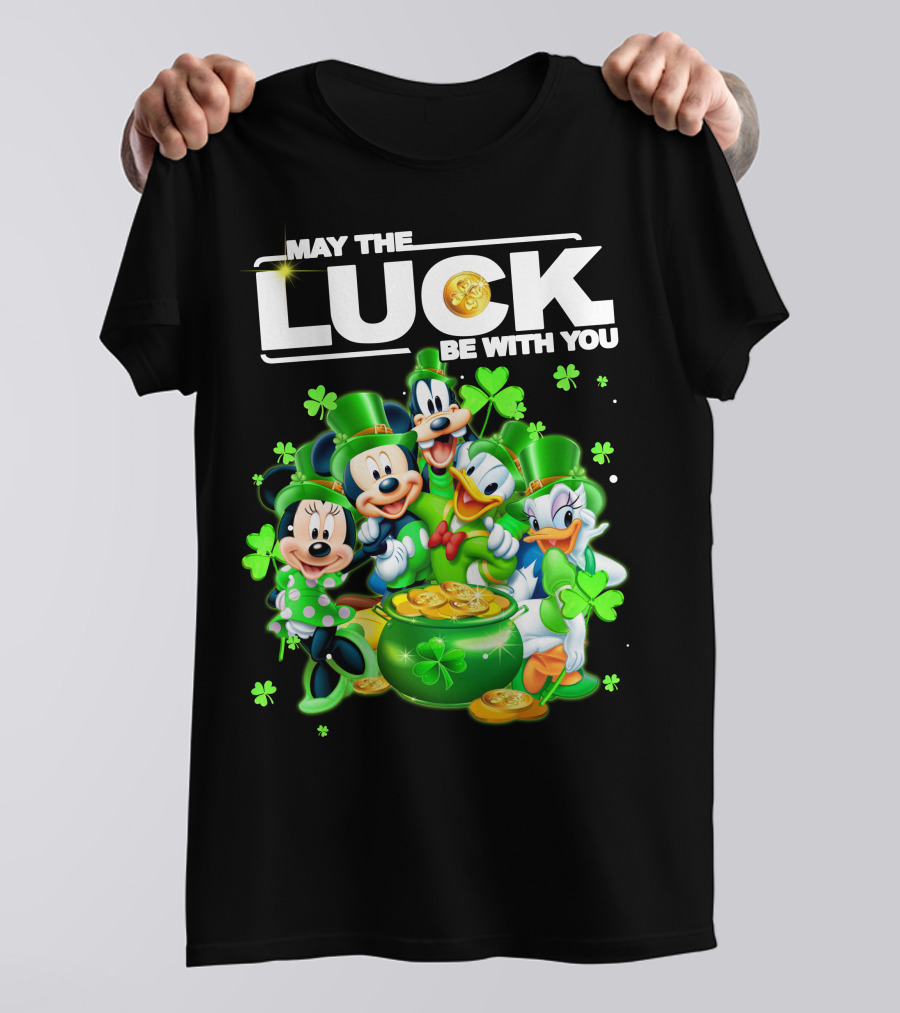 May The Luck Be With You Mickey N Friends T-Shirt