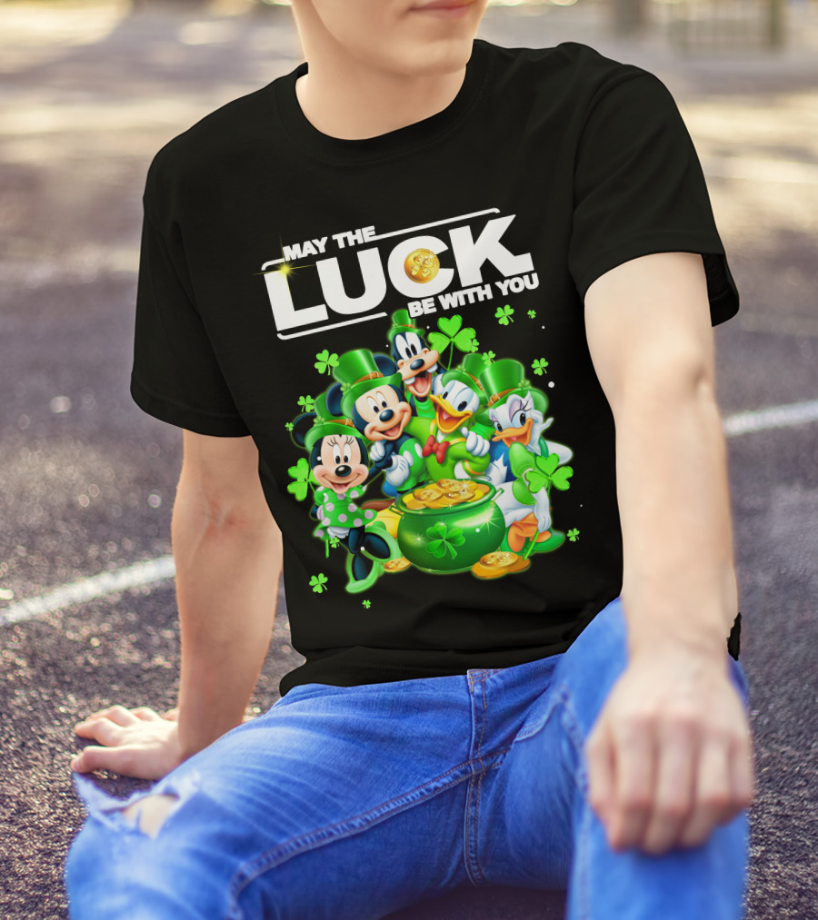 May The Luck Be With You Mickey N Friends T-Shirt