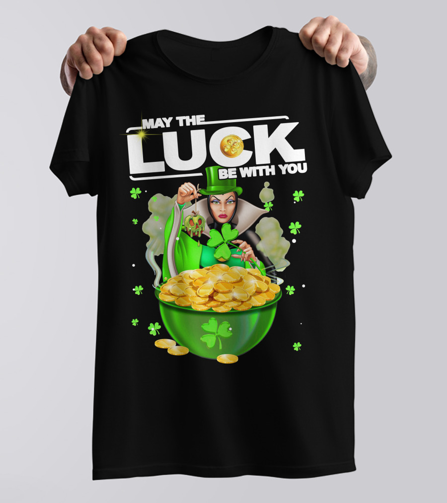 May The Luck Be With You Evil Queen Gold Coins T-Shirt