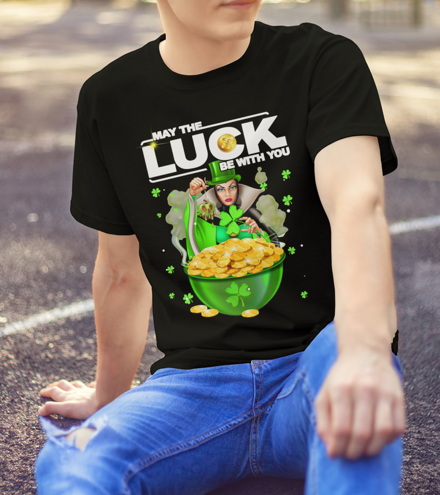 May The Luck Be With You Evil Queen Gold Coins T-Shirt