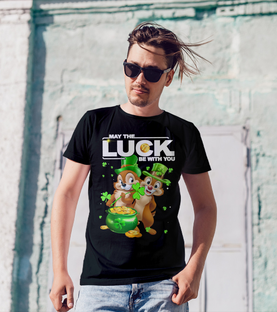 May The Luck Be With You Chip Dale Pot Of Gold T-Shirt