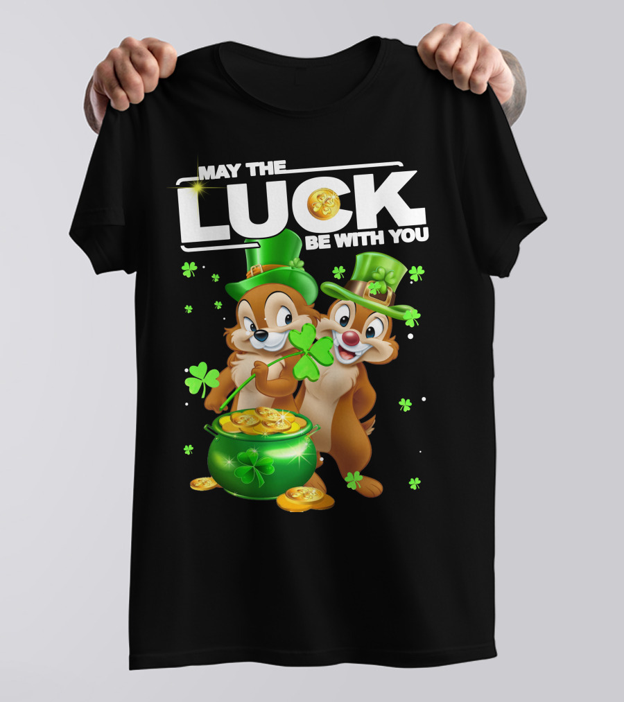 May The Luck Be With You Chip Dale Pot Of Gold T-Shirt