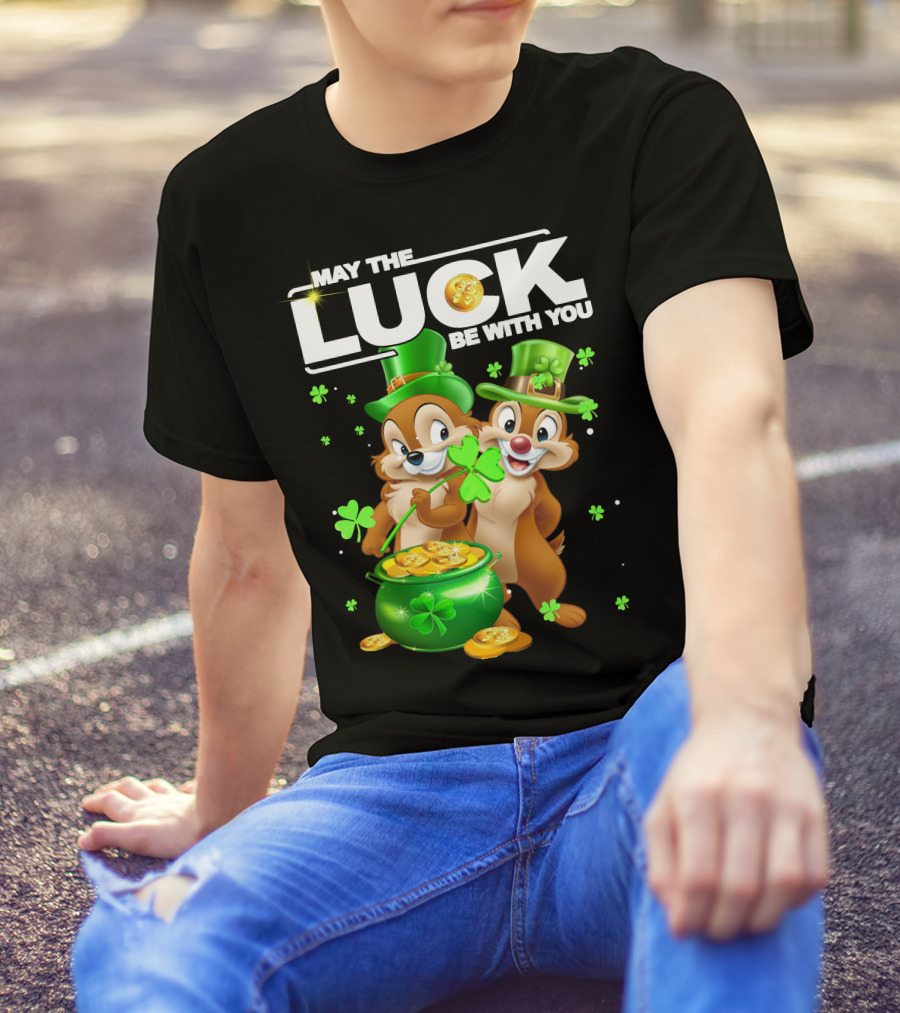 May The Luck Be With You Chip Dale Pot Of Gold T-Shirt
