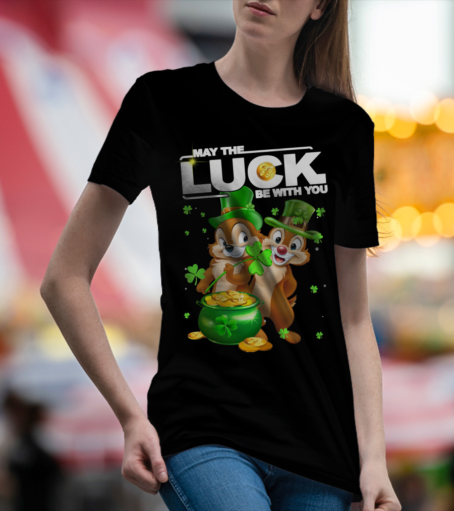 May The Luck Be With You Chip Dale Pot Of Gold T-Shirt