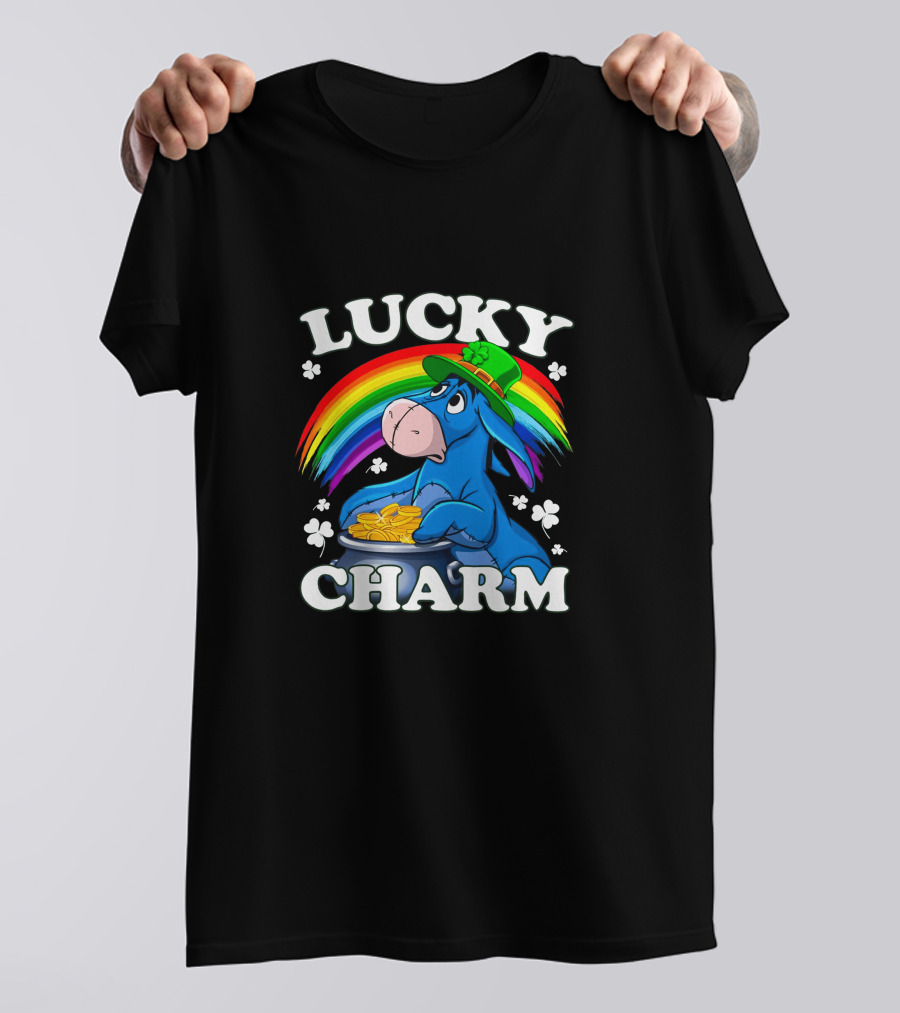 Lucky Charm Eeyore Rainbow Coins T-Shirt