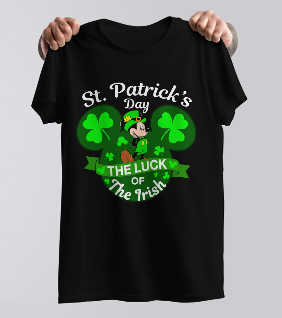 St. Patrick's Day Mickey The Luck Of The Irish T-Shirt