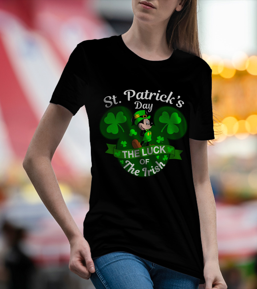 St. Patrick's Day Mickey The Luck Of The Irish T-Shirt