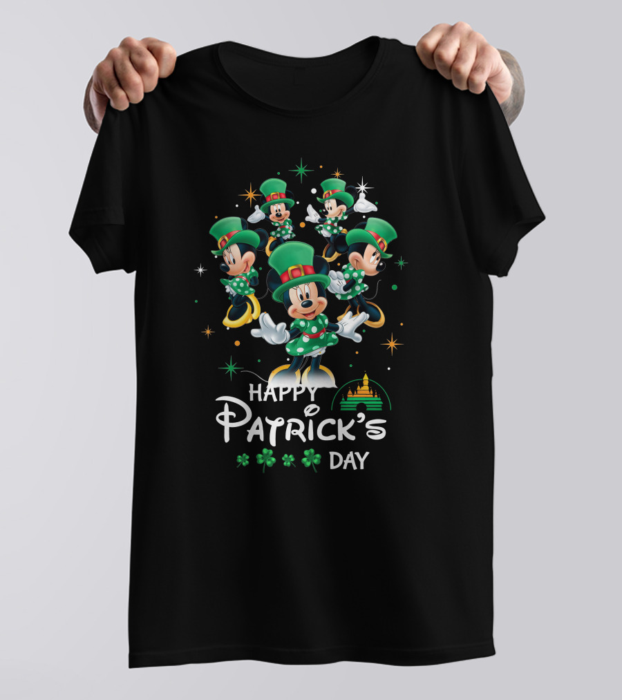 Happy Patrick's Day Minnie Mouse St. Patrick's T-Shirt