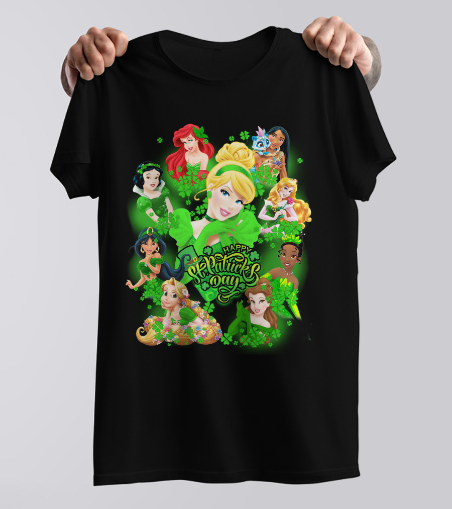 Happy St. Patrick's Day Disney Princesses T-Shirt