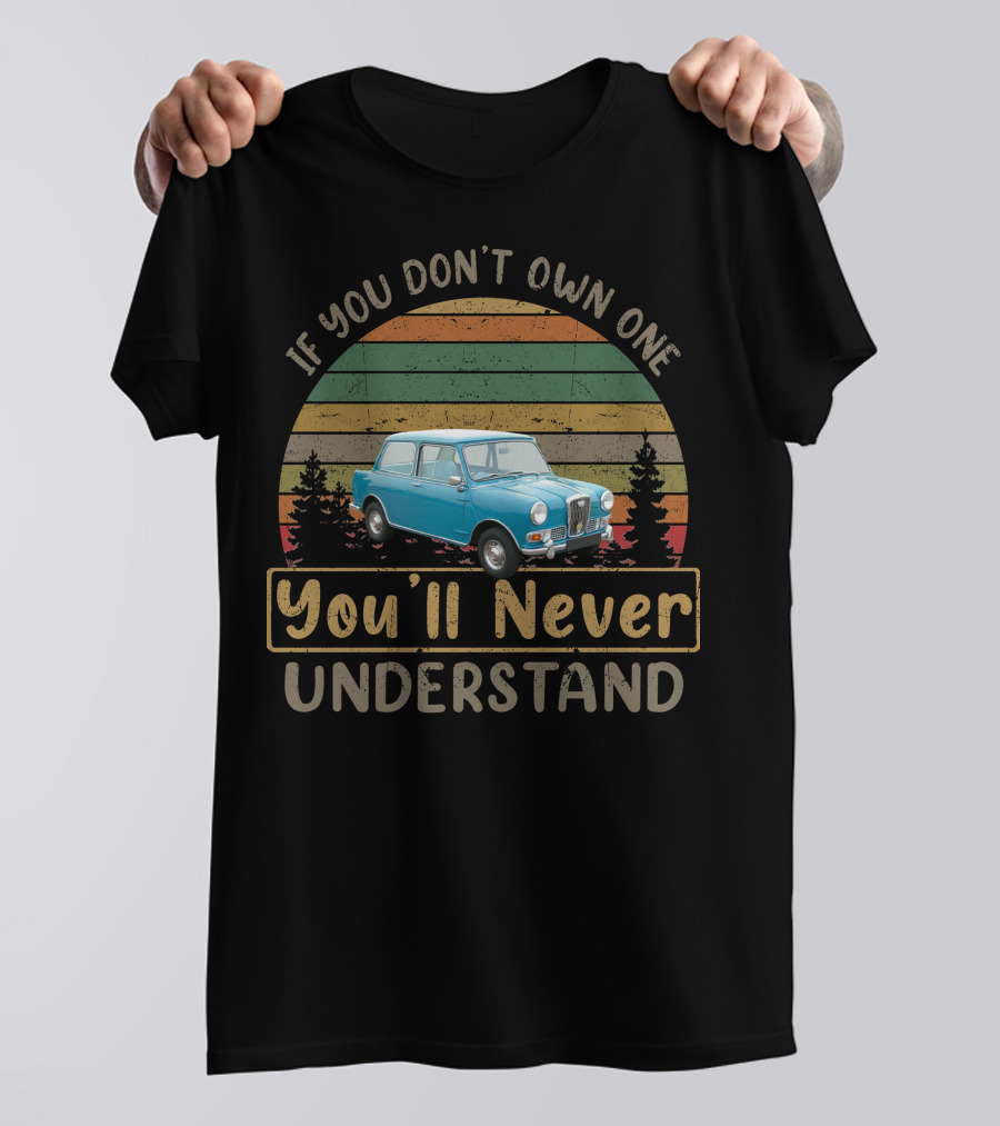 If You Don't Own One You'll Never Understand Riley Elf Vintage Car Retro Stripes T-Shirt