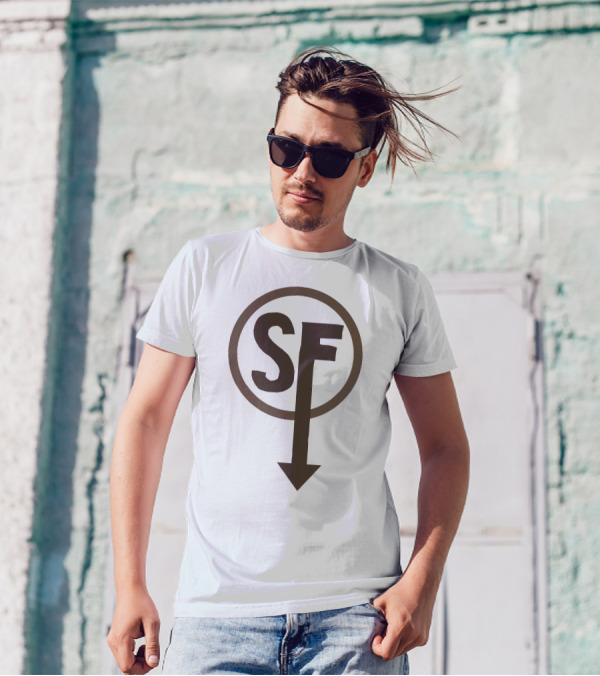 Sally Face SF Logo Circle Arrow T-Shirt