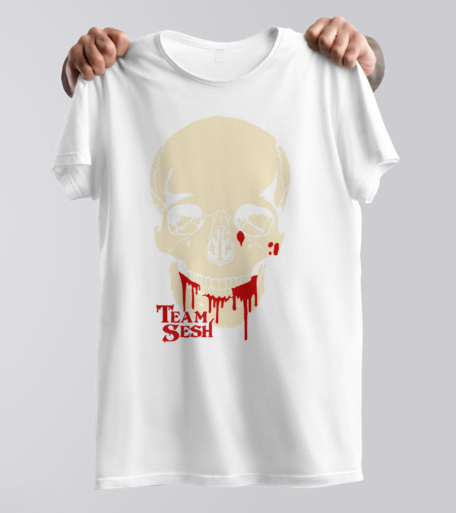 Team Sesh Skull Dripping Blood T-Shirt