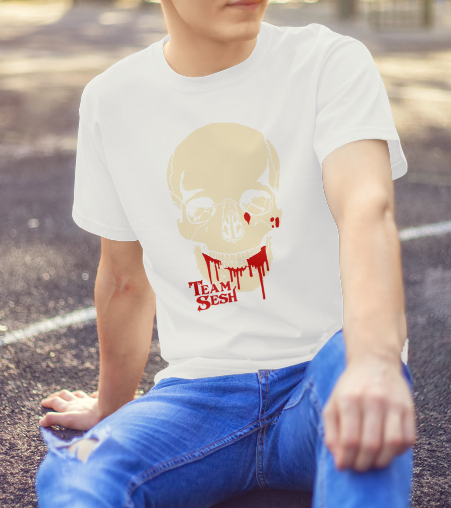 Team Sesh Skull Dripping Blood T-Shirt