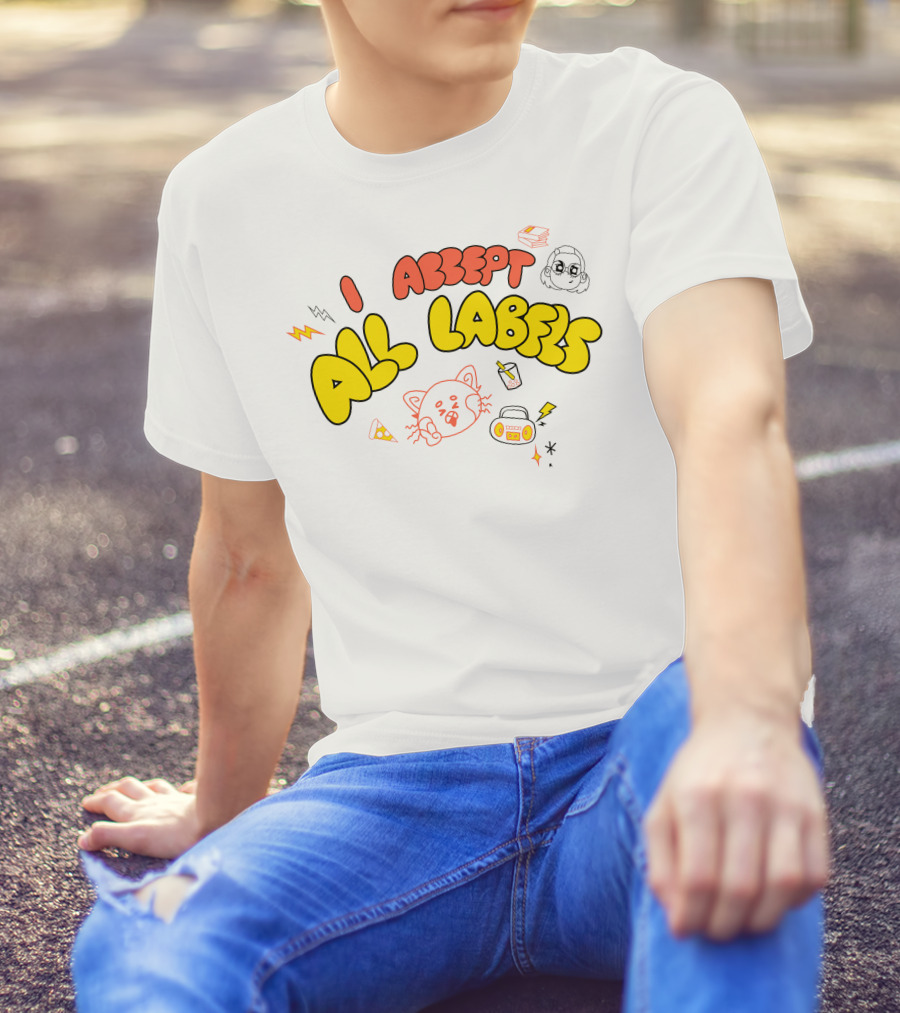 I Accept All Labels Turning Red Merch Pixar T-Shirt