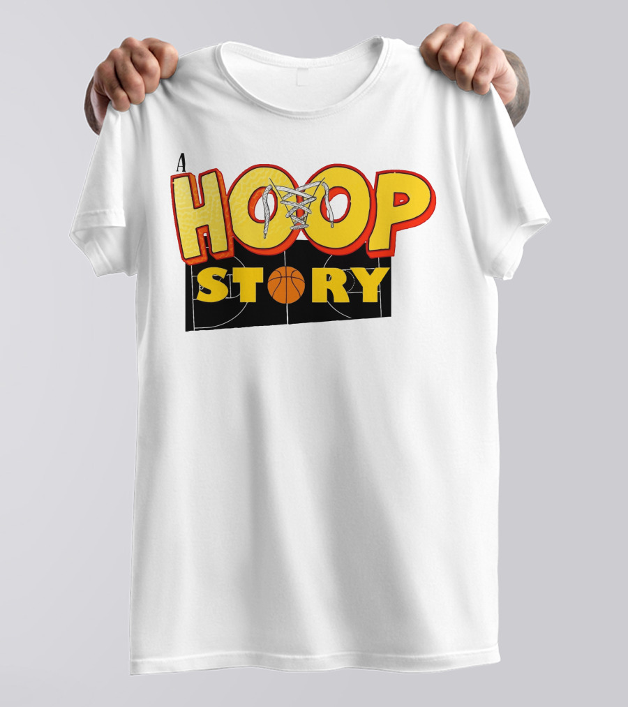 A Hoop Story Basketball Court T-Shirt
