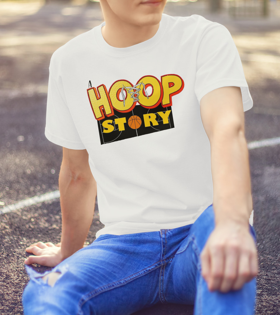 A Hoop Story Basketball Court T-Shirt