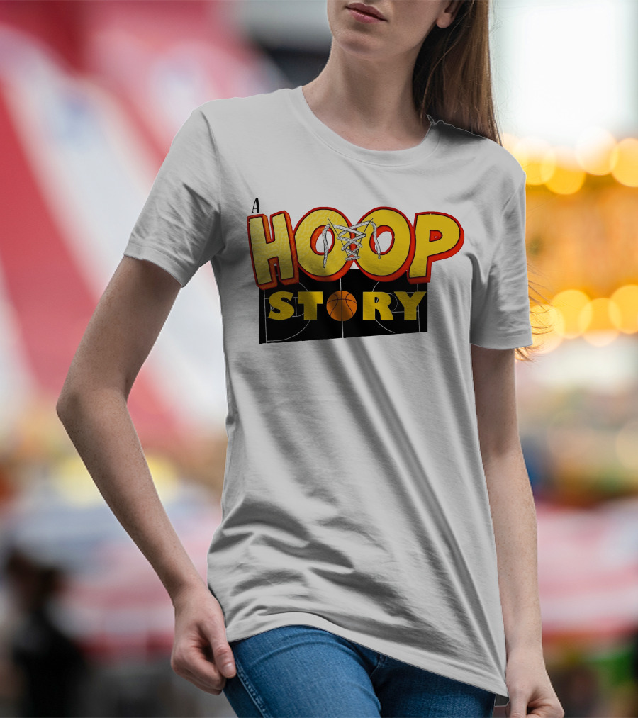 A Hoop Story Basketball Court T-Shirt