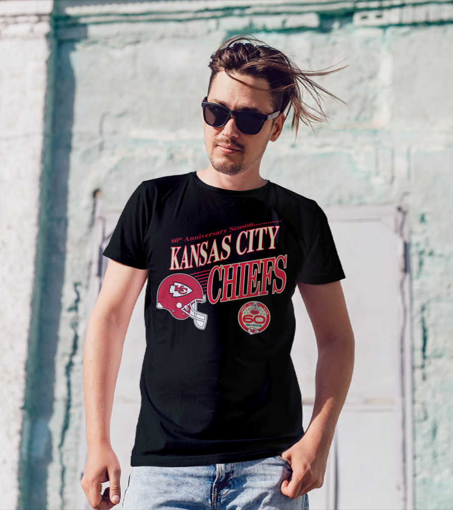 60th Anniversary Season Kansas City Chiefs 60 Seasons T-Shirt