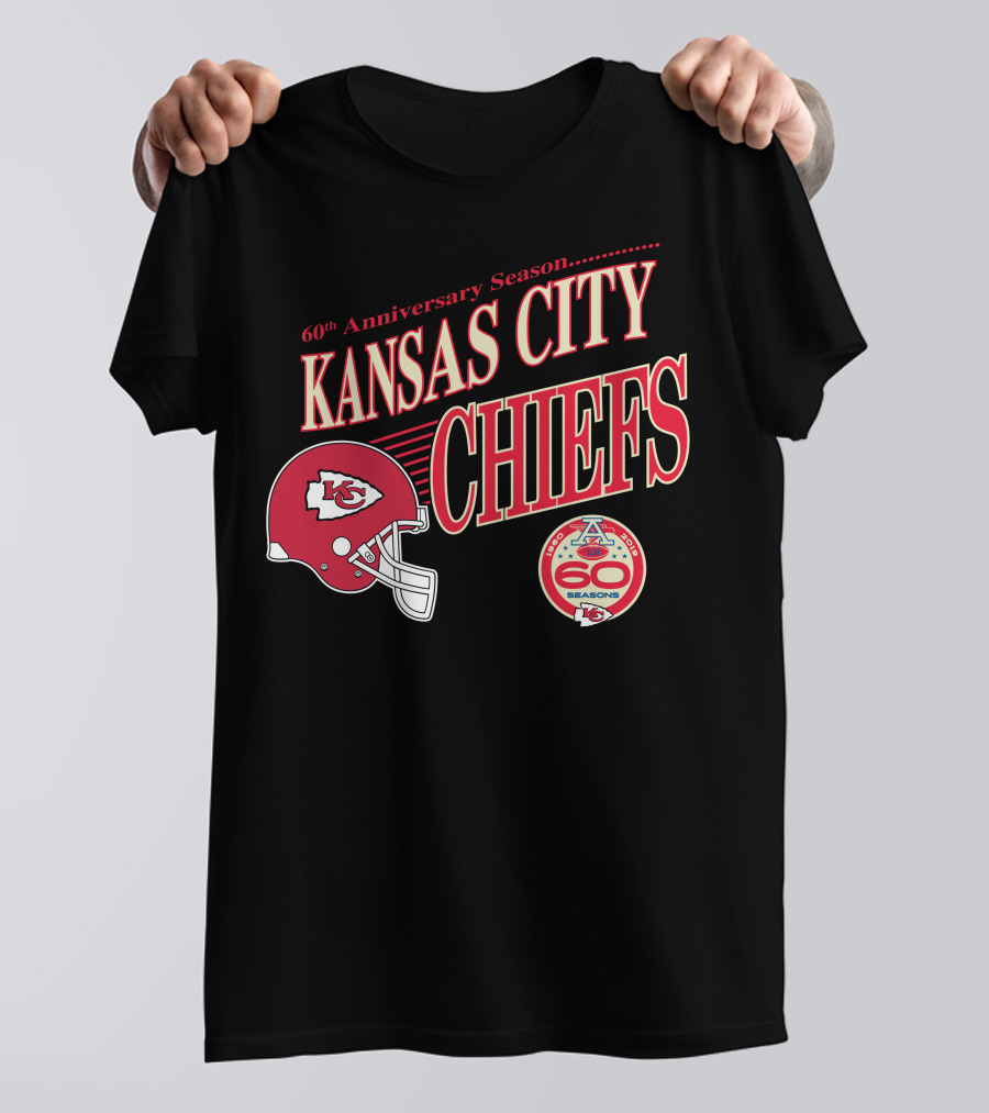 60th Anniversary Season Kansas City Chiefs 60 Seasons T-Shirt
