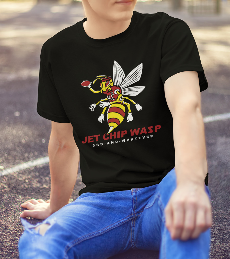 KC Chiefs Jet Chip Wasp 3rd And Whatever T-Shirt