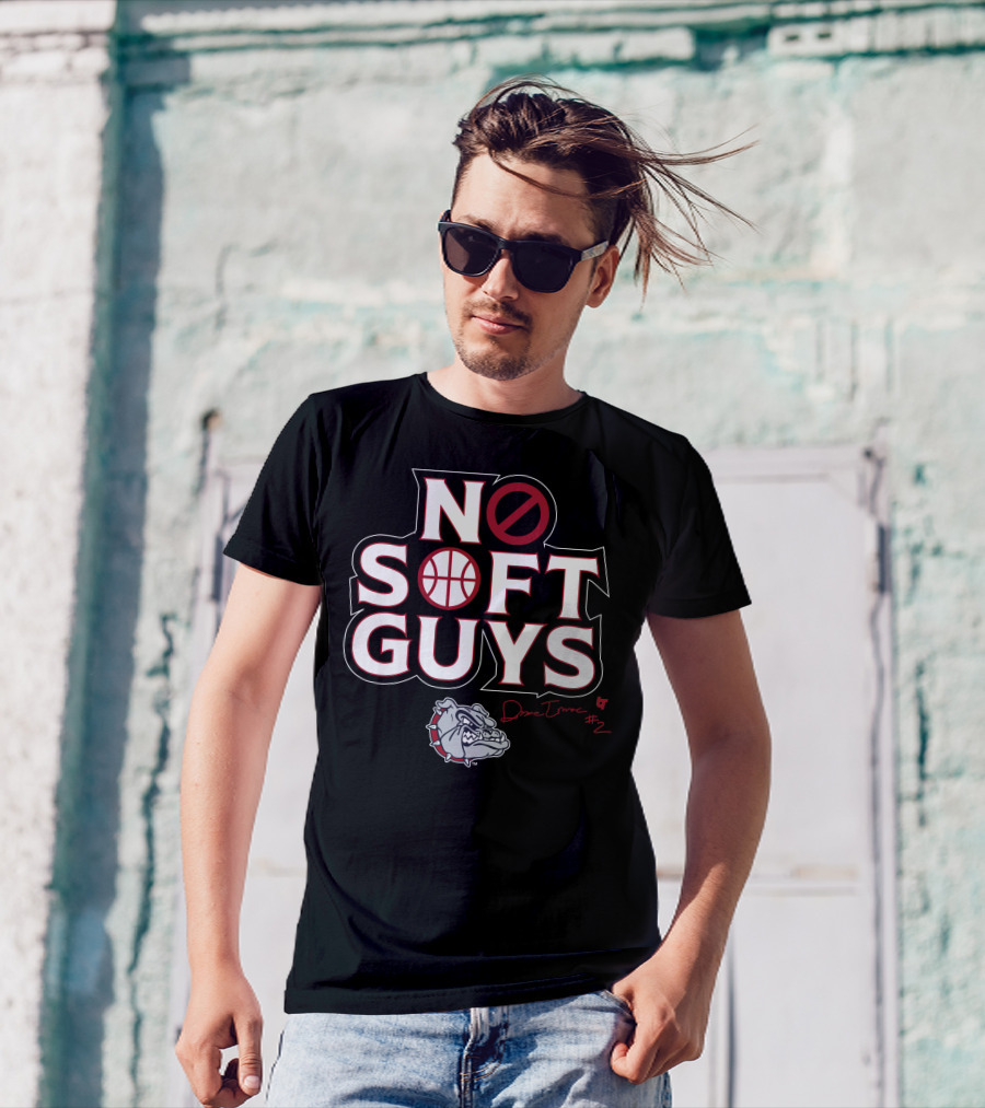 No Soft Guys Drew Timme #2 Bulldog Basketball T-Shirt