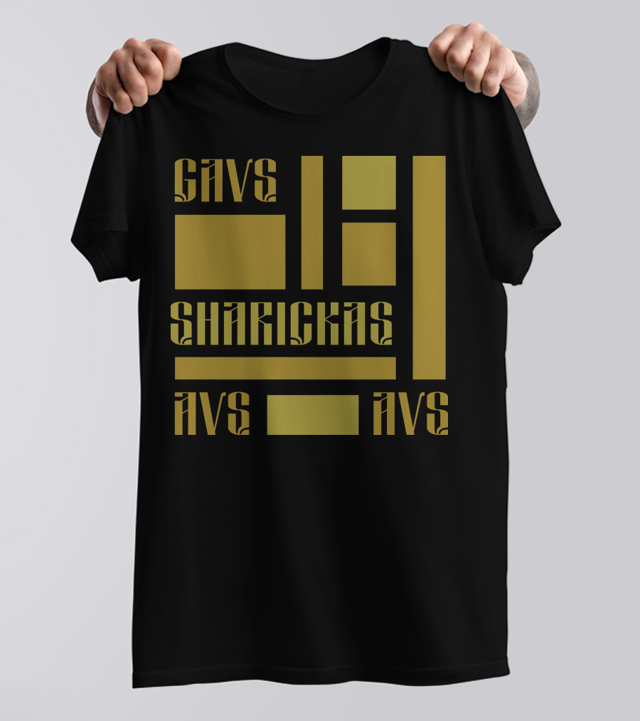 CAVS SHARICKAS AVS AVS Unique Lettering T-Shirt