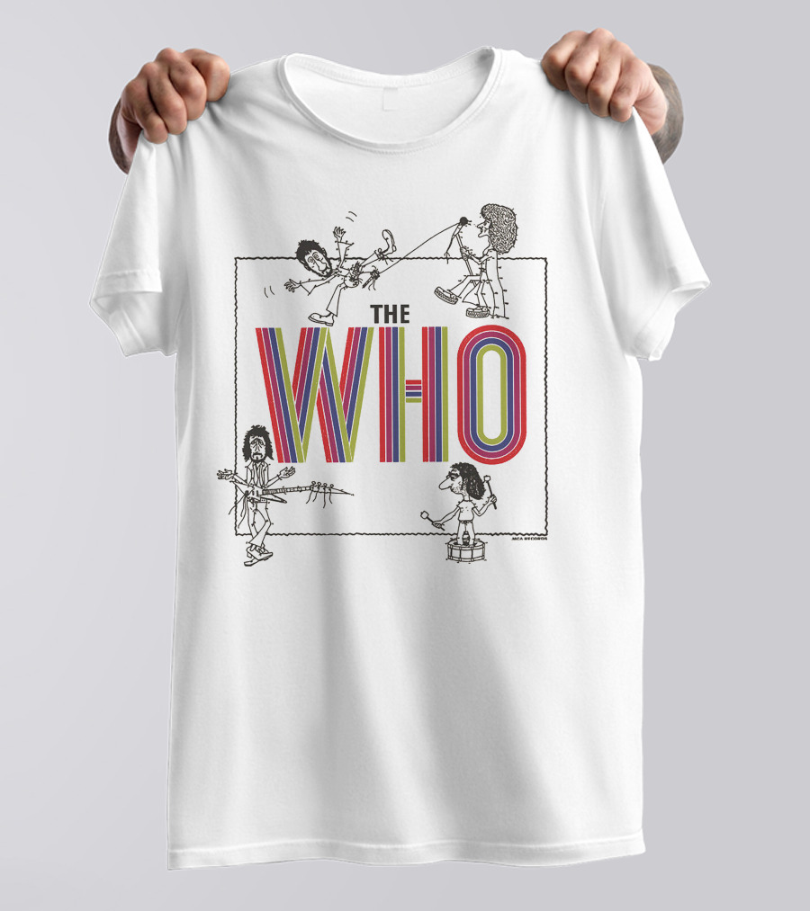 BNTW140707BN The Who Cartoon Band Members T-Shirt